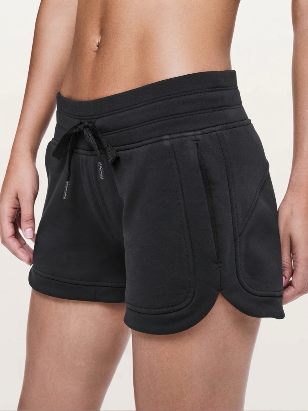 Lululemon Sz 8 Hit Reset Athleisure Casual Lounge 3” Black Short